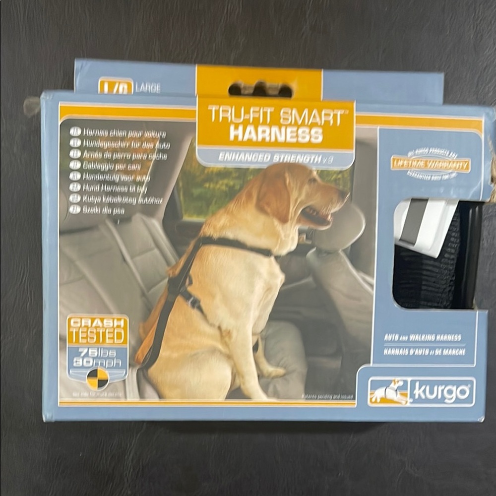 Kurgo Tru-Fit Smart Dog Harness - Black